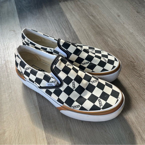 Vans Stacked Platform Checkered Slip on Sneakers size 9.5 - Picture 4 of 10